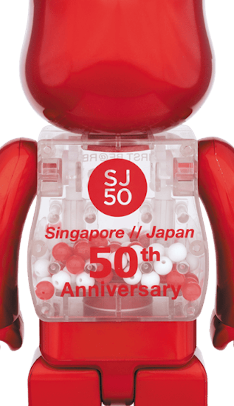 Bearbrick My First Baby SJ50 100% & 400% Set Red