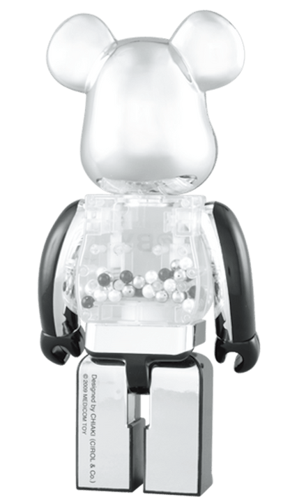 Bearbrick My First Bearbrick Baby (Black and Silver Version) 400% Black