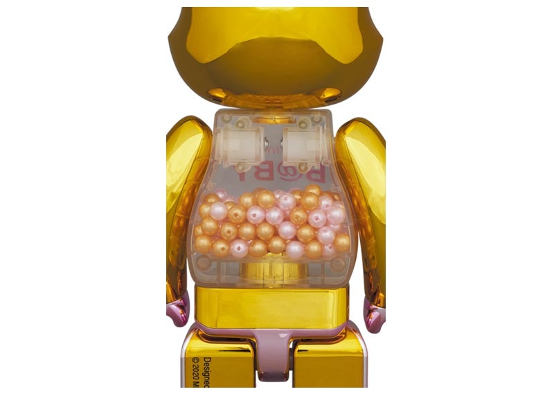 Bearbrick My First Nyabrick Baby 100% & 400% Set Pink Gold