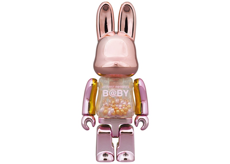 Bearbrick My First Rabbrick Baby 100% & 400% Set Pink Gold