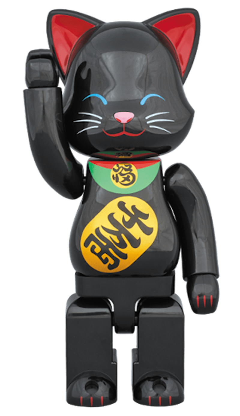 Bearbrick NY@BRICK Maneki Neko 400% Black