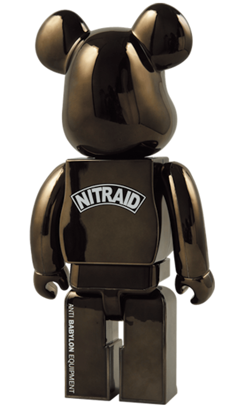Bearbrick Nitraid 400% Black