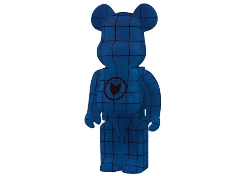Bearbrick Nort (Blue Glow In The Dark) 400% Neutral