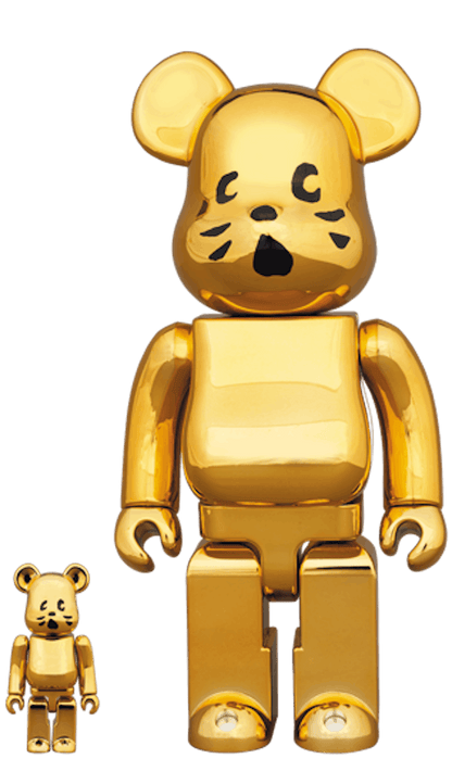 Bearbrick Nya Gold Plated Ver. 100% & 400% Set Gold