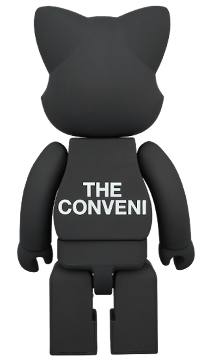 Bearbrick Nyabrick The Conveni x Fragment 400% Black