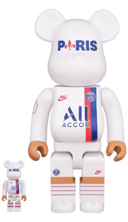 Bearbrick PARIS SAINT-GERMAIN 100% & 400% Set