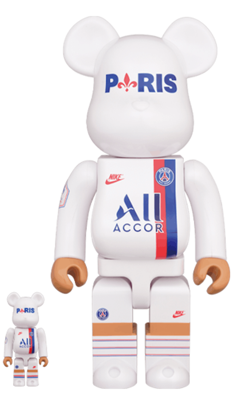 Bearbrick PARIS SAINT-GERMAIN 100% & 400% Set