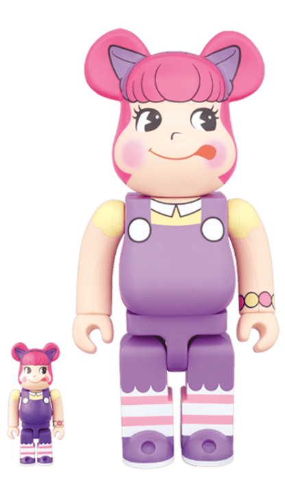Bearbrick Pecola Chan 100% & 400% Set Purple