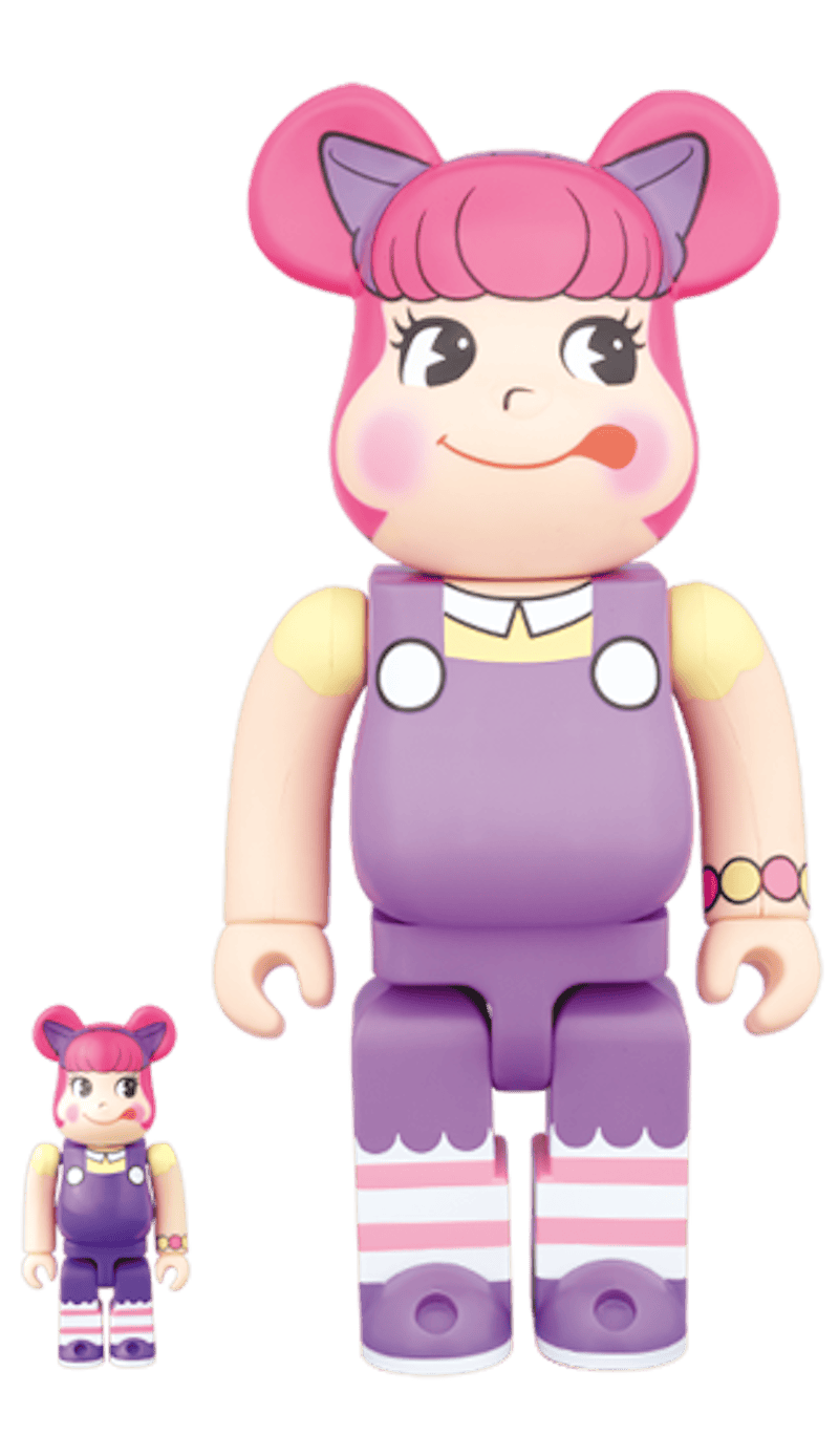 Bearbrick Pecola Chan 100% & 400% Set Purple