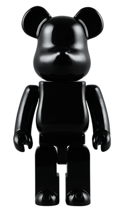 Bearbrick Piano Black 400% Black Wood