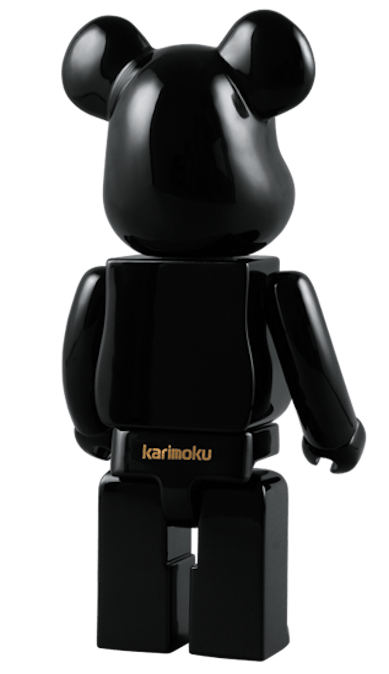 Bearbrick Piano Black 400% Black Wood