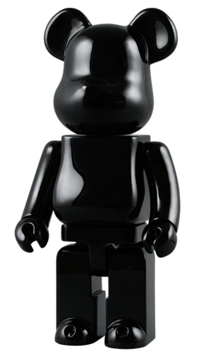Bearbrick Piano Black 400% Black Wood