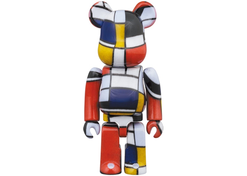 Bearbrick Piet Mondrian 100% & 400% Set Multi
