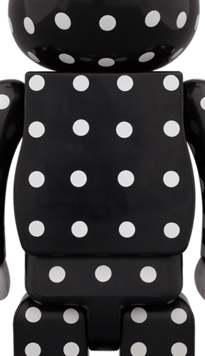 Bearbrick Polka Dot 400% Black