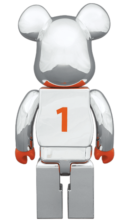Bearbrick Porter Silver Plating 400% Silver