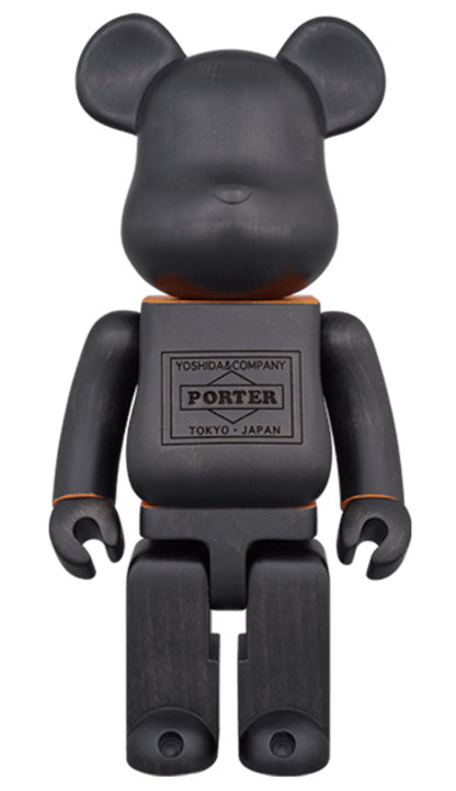 Bearbrick Porter x Karimoku 400% Black