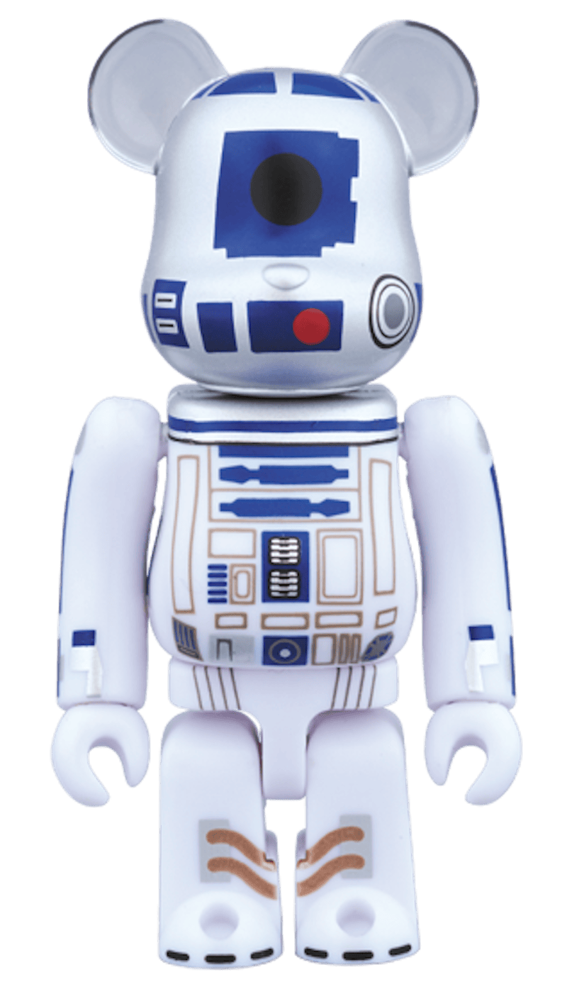 Bearbrick R2-D2 (40th Anniversary Ver.) 100% White