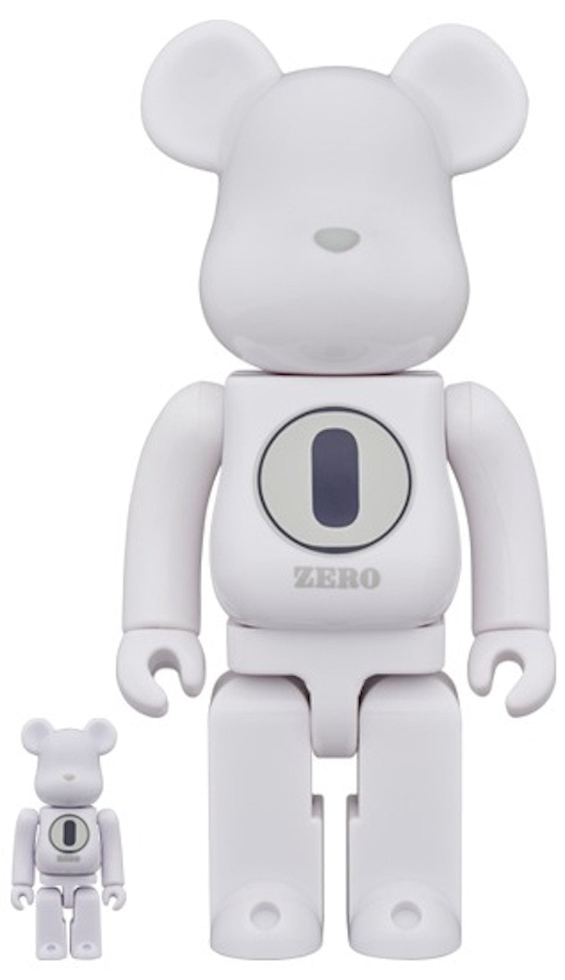 Bearbrick ROBERT INDIANA x fragmentdesign 100% & 400% Set White/Black