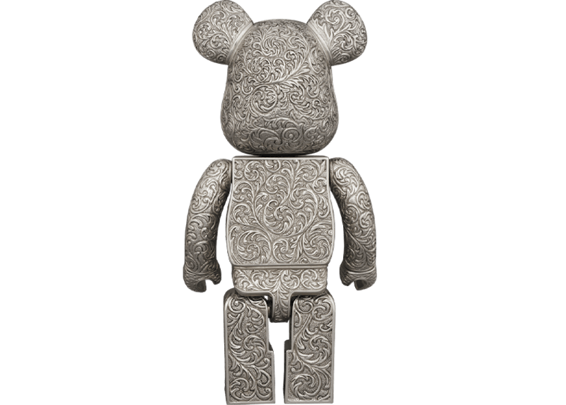 Bearbrick ROYAL SELANGOR ARABESQUE CLASSIC 400% Silver