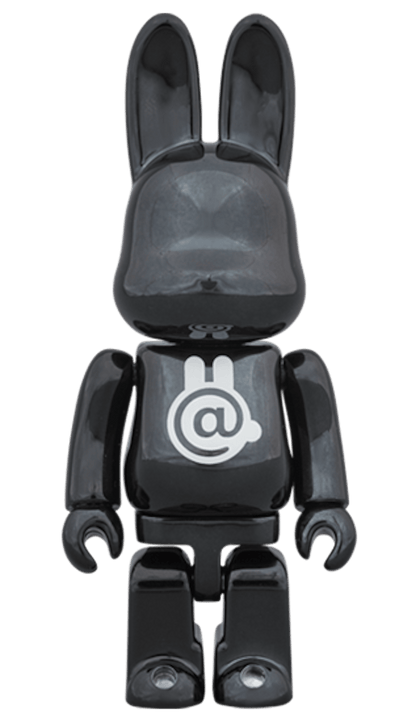 Bearbrick Rabbrick CHROME 100% BLACK