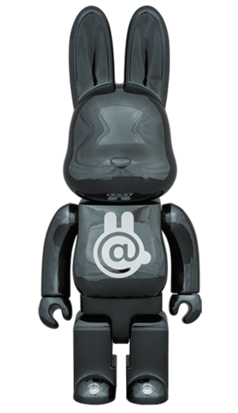 Bearbrick Rabbrick CHROME 400% BLACK