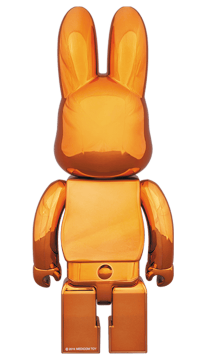 Bearbrick Rabbrick CHROME 400% ORANGE
