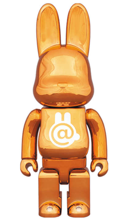 Bearbrick Rabbrick CHROME 400% ORANGE