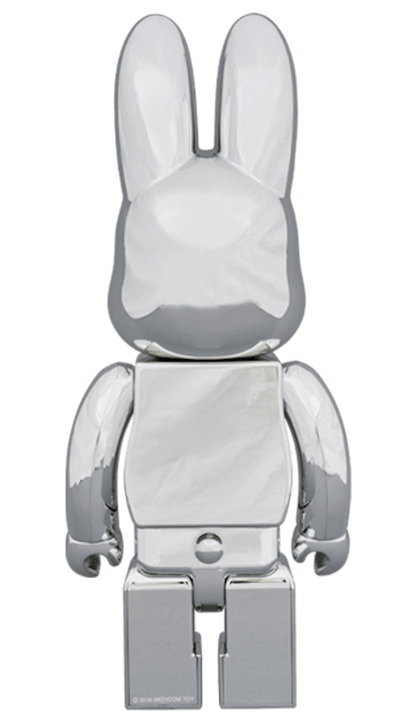Bearbrick Rabbrick CHROME 400% SILVER