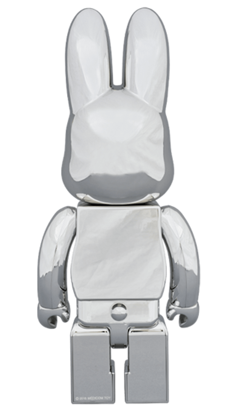 Bearbrick Rabbrick CHROME 400% SILVER