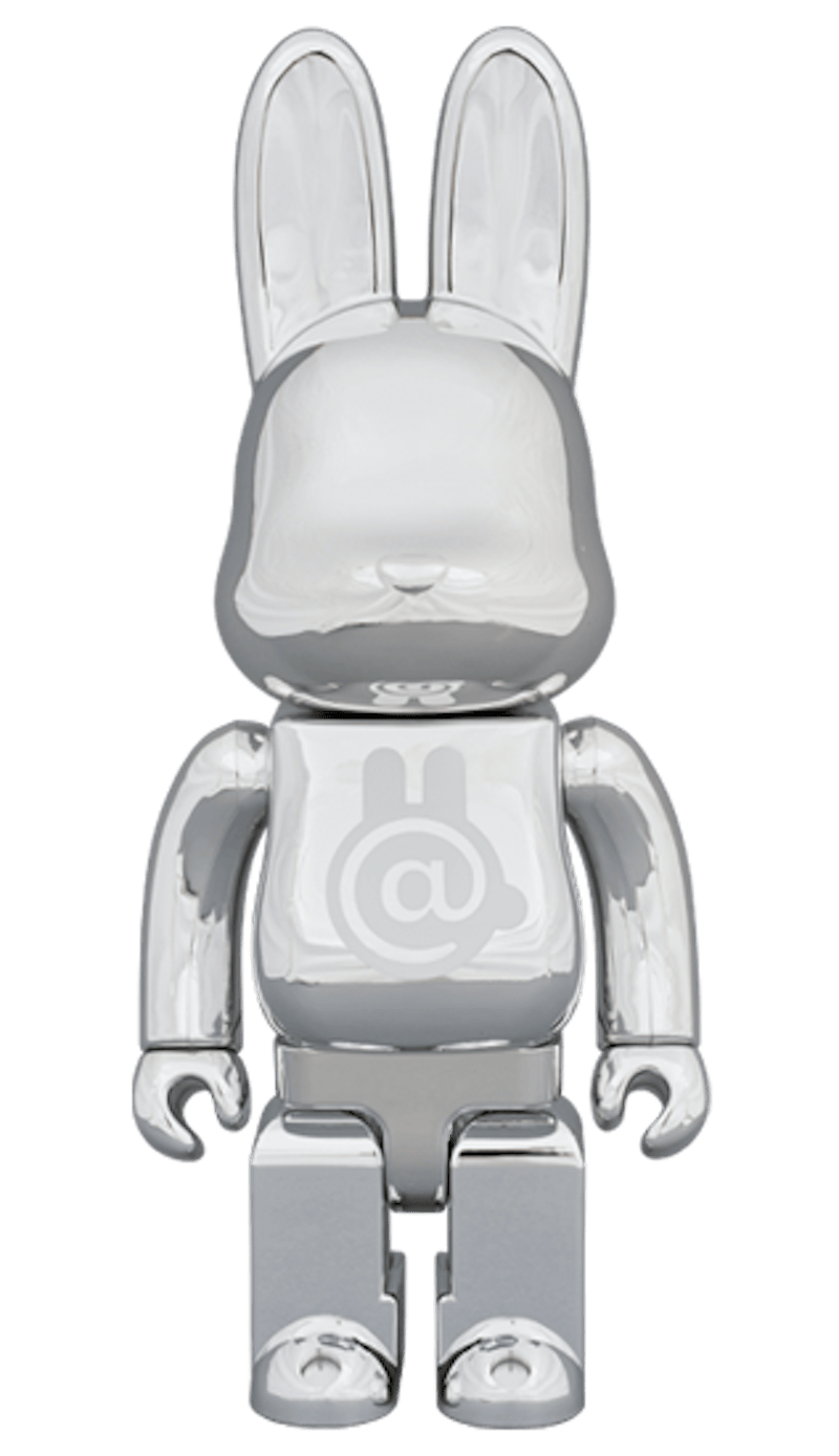 Bearbrick Rabbrick CHROME 400% SILVER