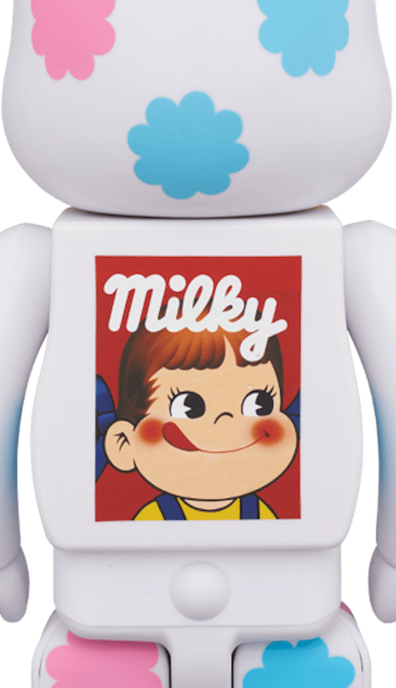 Bearbrick Rabbrick Costume Peko-Chan Milky 100% & 400% Set White