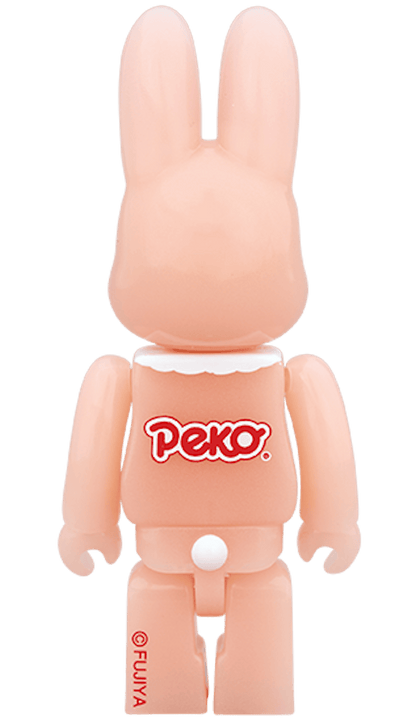 Bearbrick Rabbrick Costume Peko-chan 100% & 400% Set Red Phosphorescent