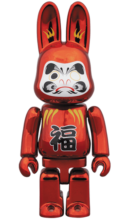 Bearbrick Rabbrick Tatsumi 100% Red Plated