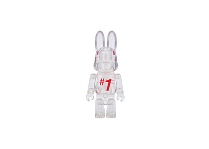 Bearbrick Rabbrick Fragment Clear 100% Red