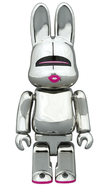 Bearbrick Rabbrick Hajime Sorayama Sexy Robot 100% & 400% Set Chrome