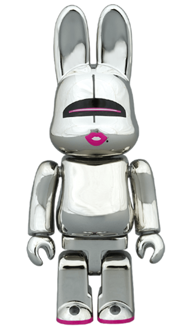 Bearbrick Rabbrick Hajime Sorayama Sexy Robot 100% & 400% Set Chrome