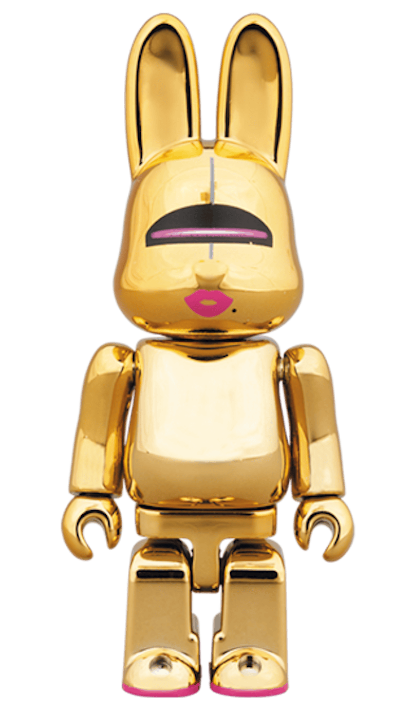 Bearbrick Rabbrick Hajime Sorayama Sexy Robot 100% & 400% Set Gold