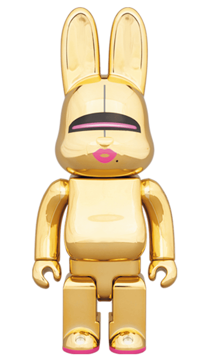 Bearbrick Rabbrick Hajime Sorayama Sexy Robot 100% & 400% Set Gold