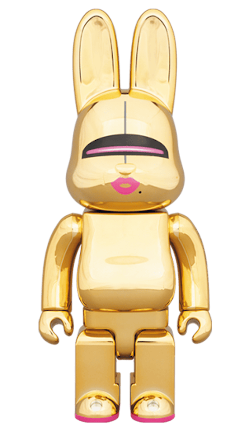 Bearbrick Rabbrick Hajime Sorayama Sexy Robot 100% & 400% Set Gold