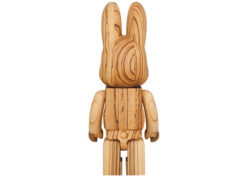 Bearbrick Rabbrick Karimoku Zebra Wood 400%