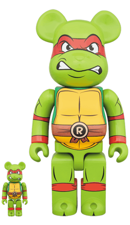 Bearbrick Raphael 100% & 400% Set Green