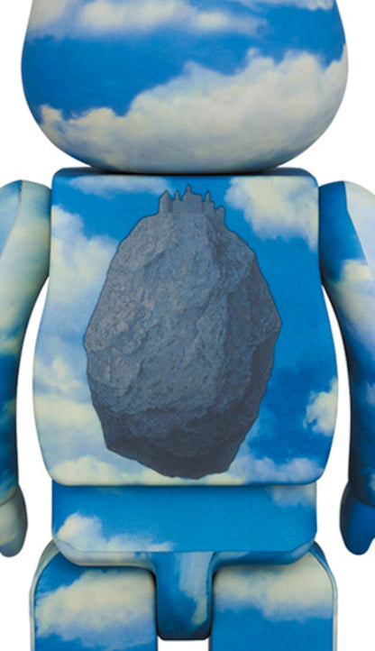 Bearbrick Rene Magritte "La Reconaissance Infine 1963/The Castle of the Pyrenees" 100% & 400% Set