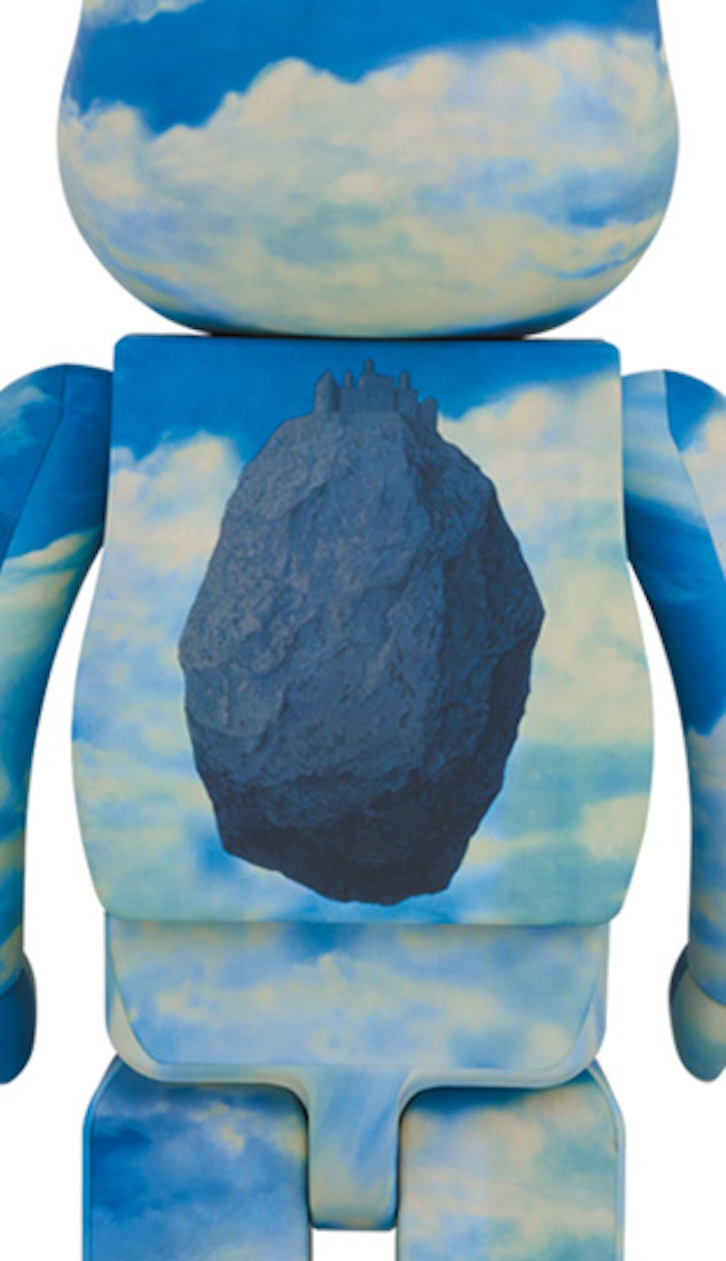 Bearbrick Rene Magritte "La Reconaissance Infine 1963/The Castle of the Pyrenees" 1000%