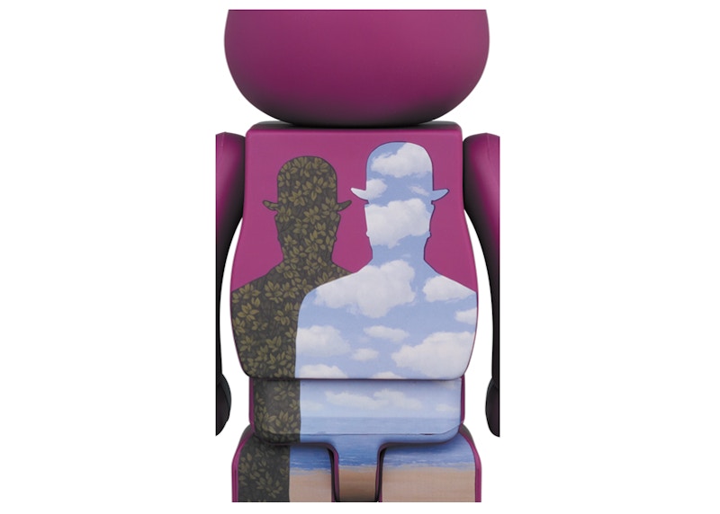 Bearbrick René Magritte (L'oiseau de ciel 1965/La belle societe 1965) 100% & 400% Set