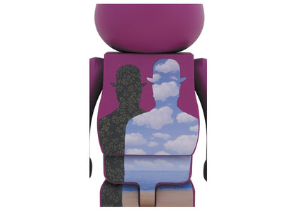 Bearbrick René Magritte (L'oiseau de ciel 1965/La belle societe 1965) 1000%