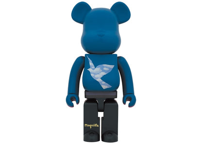 Bearbrick René Magritte (L'oiseau de ciel 1965/La belle societe 1965) 1000%