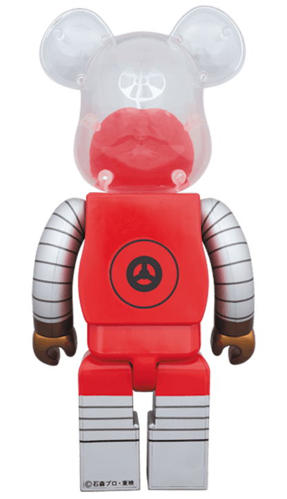Bearbrick Robocon 400% Red/Grey