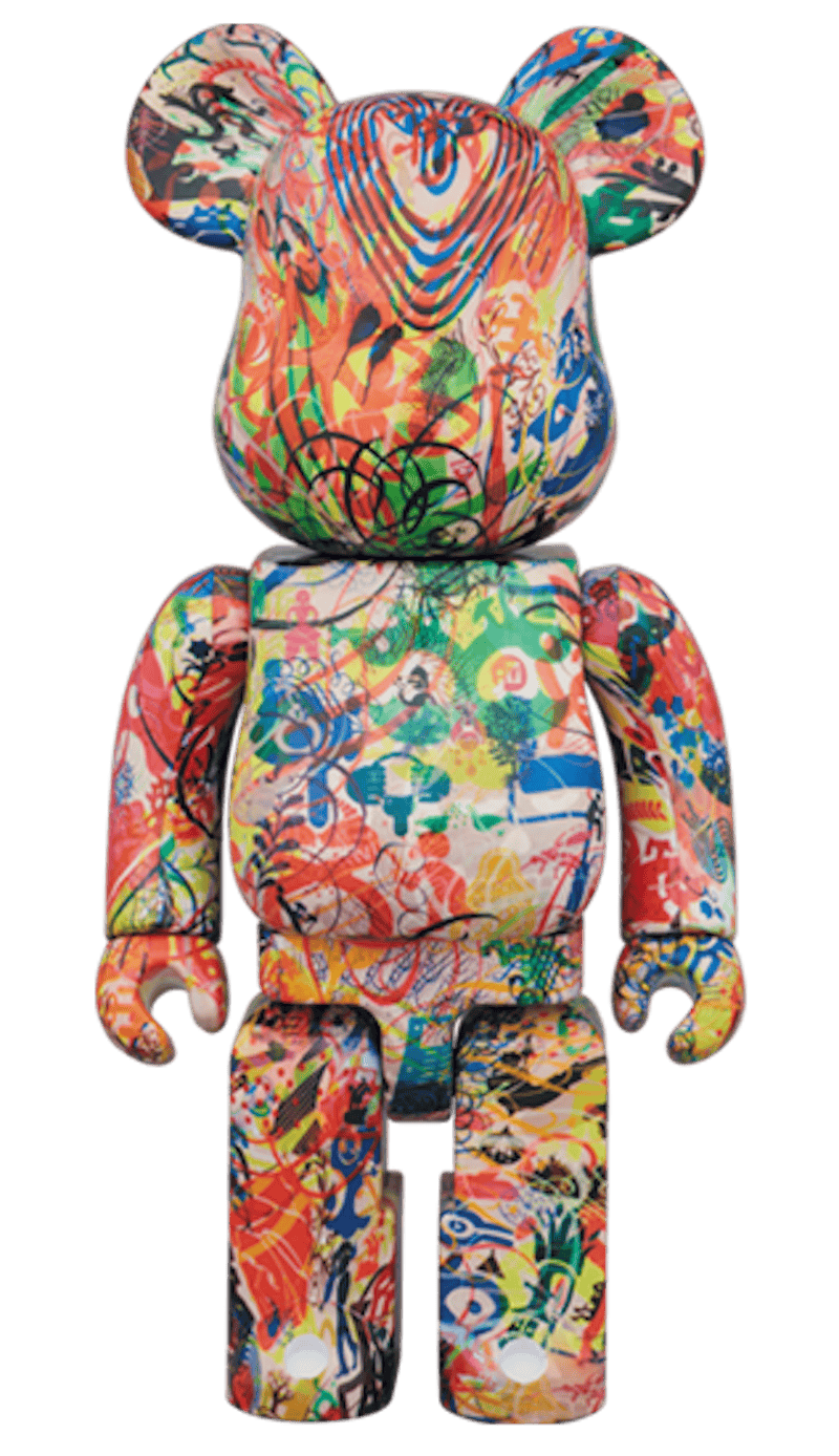 Bearbrick Ryan McGinness The Lazy Logic of Ignava Ratio 100% & 400% Set Multi