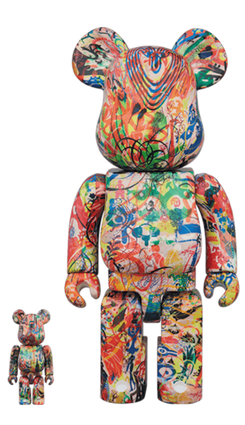 Bearbrick Ryan McGinness The Lazy Logic of Ignava Ratio 100% & 400% Set Multi