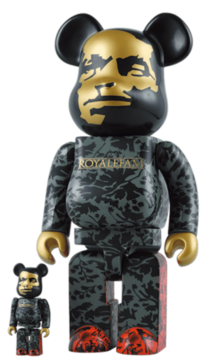 Bearbrick SBTG Royalfam 100% & 400% Set Black